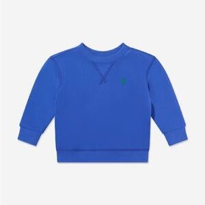 NWT Ralph Lauren Blue Fleece Pullover Sweatshirt ( 18 months/24 months)